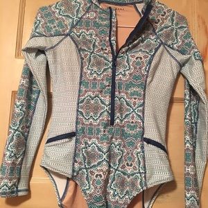 Rash guard one piece swimsuit. NEW!